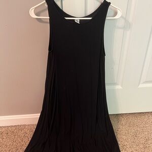 Loose fitting black cotton dress Old Navy